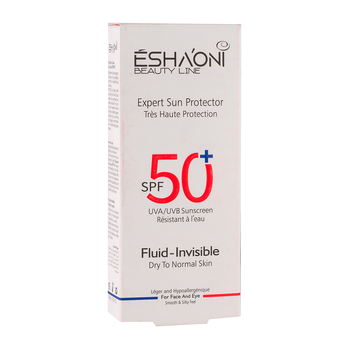 ضد آفتاب فلوییدی بی رنگ اشااونی با SPF 50 مناسب پوست خشک تا نرمال حجم 40 میلی لیتر