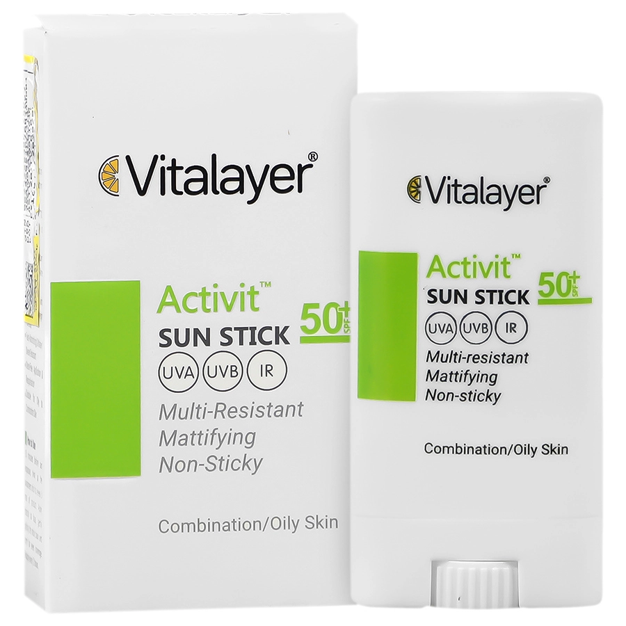 ویتالیر ضد آفتاب استیکی مناسب پوست چرب spf50