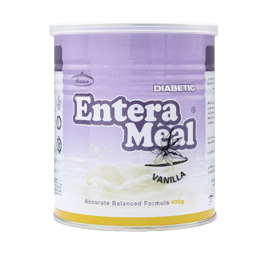 پودر پروتیین کارن مدل Entra Meal با طعم وانیل مناسب افراد دیابتی وزن 400 گرم