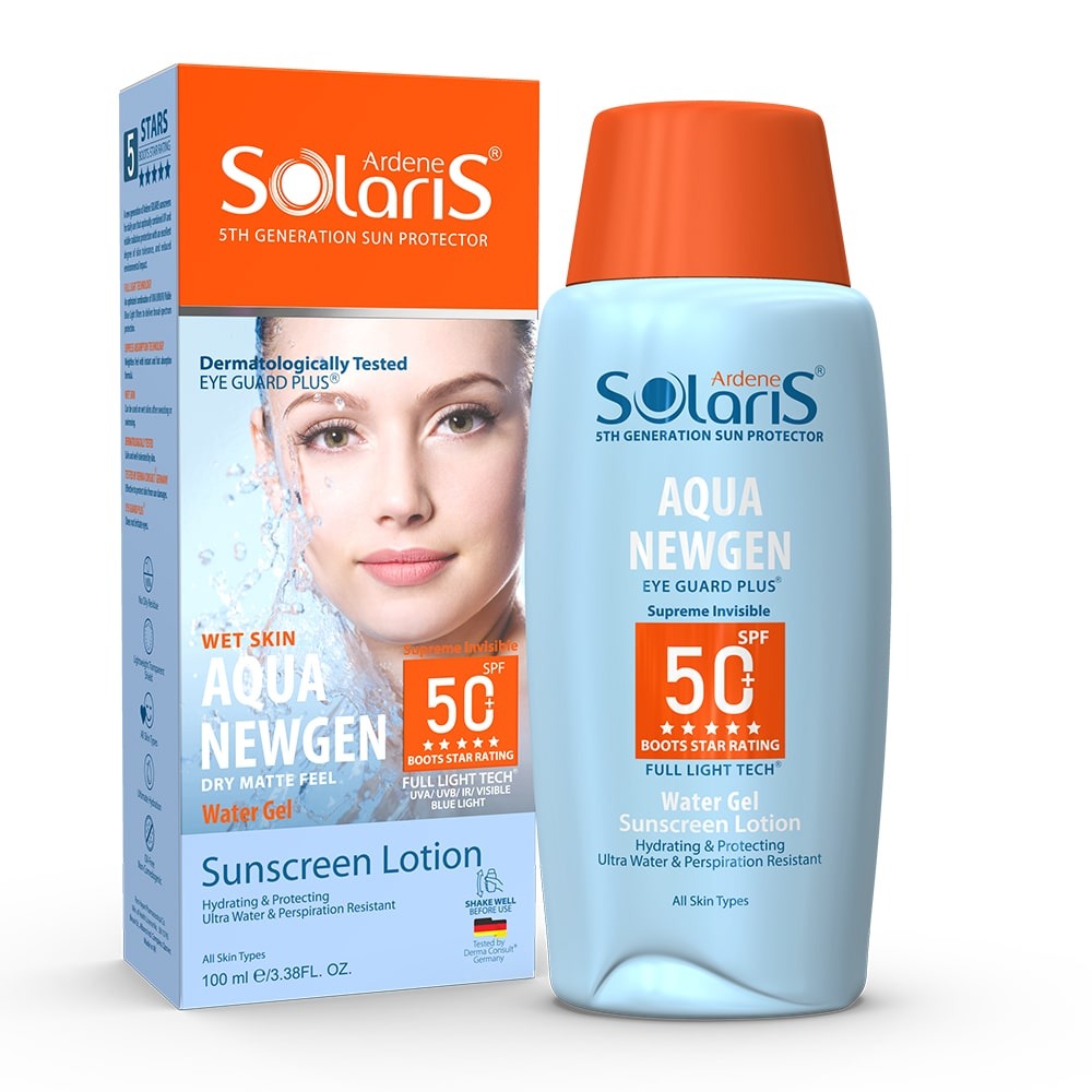آردن سولاریس لوسیون آبی ضد آفتاب آکوا نیوژن SPF50