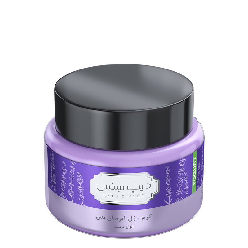 کرم ژل آبرسان بدن (ماست بدن) دیپ سنس مدل Lavender حجم 250 میلی لیتر