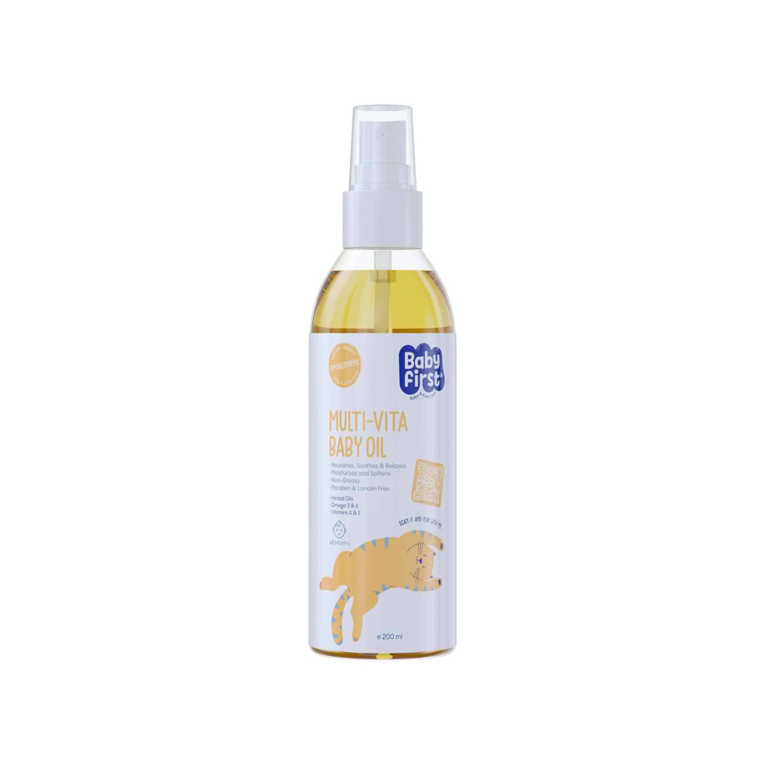 روغن بچه مولتی ویتامینه بیبی فرست سی گل 200ml