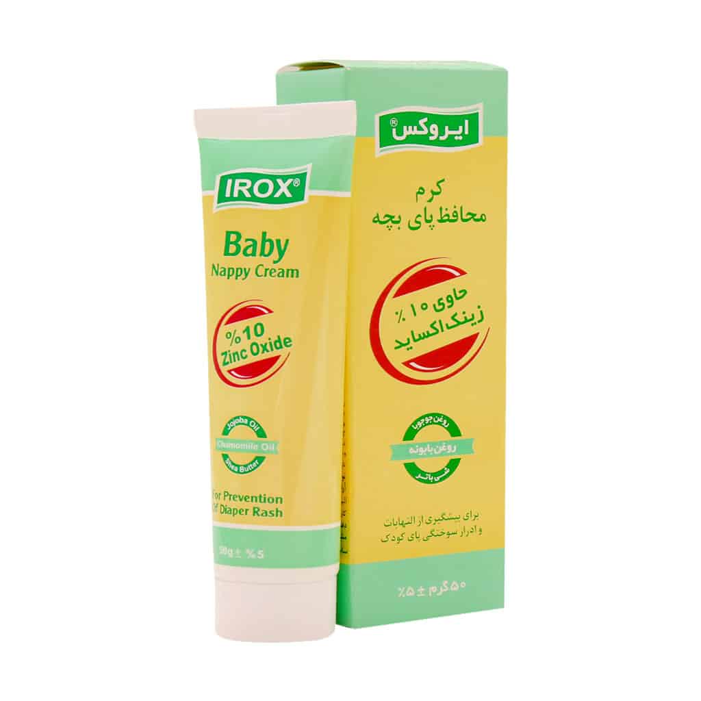کرم محافظ پای بچه ایروکس حاوی 10% زینک اکساید 50 گرم