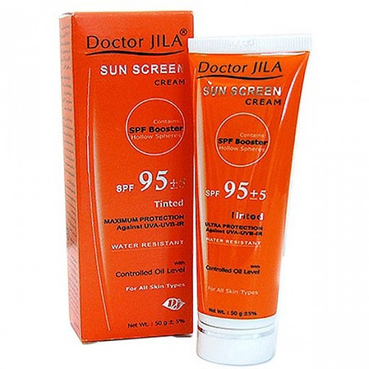 کرم ضد آفتاب رنگی دکتر ژیلا با SPF95 مناسب انواع پوست حجم 50 میلی گرم