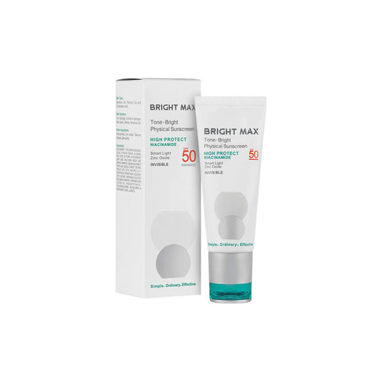 ضد آفتاب فیزیکال رنگی برایت مکس مدل Tone Bright با SPF 50 حجم 40 میلی لیتر