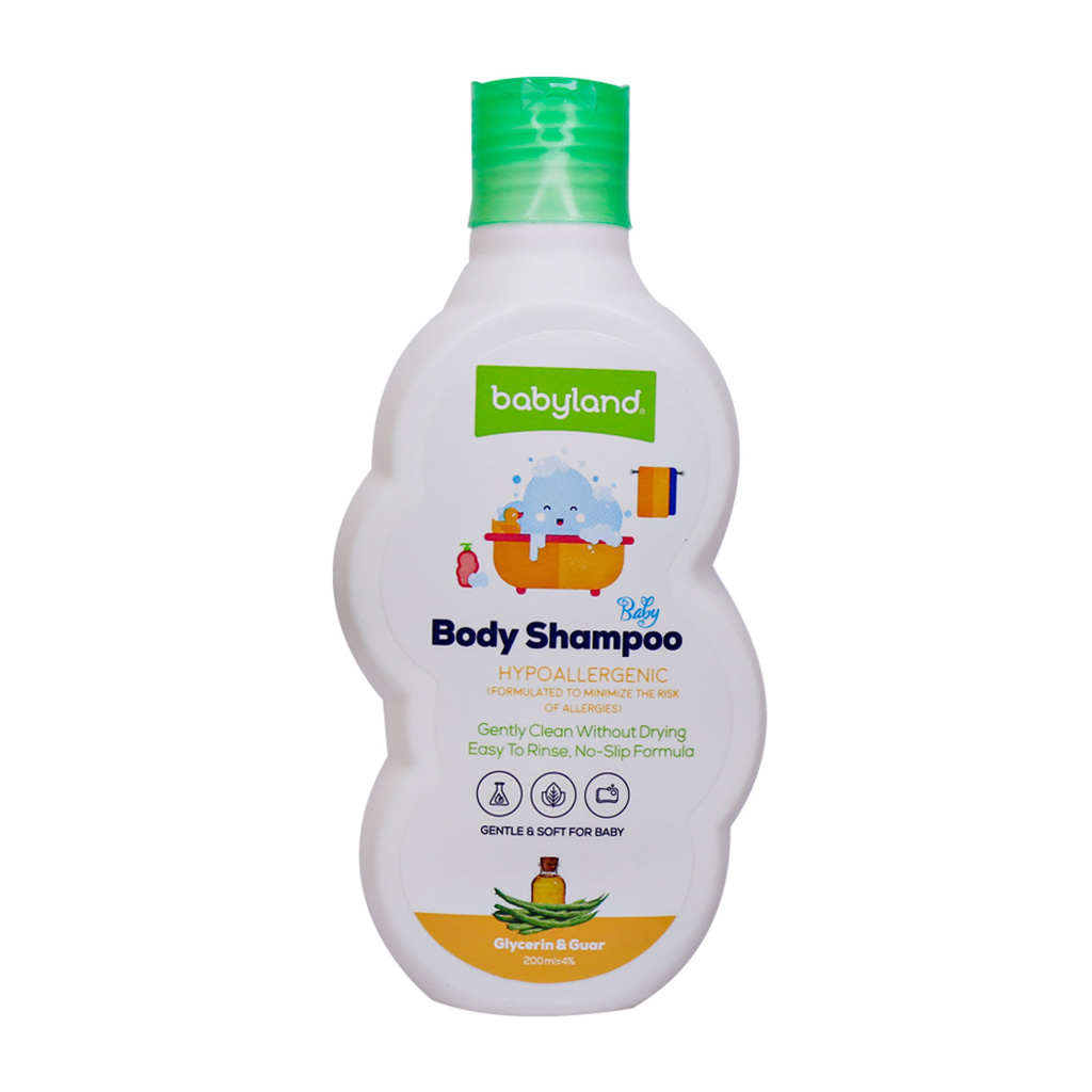 شامپو بدن کودک بی بی لند حاوی گلیسیرین و گوار 200ml