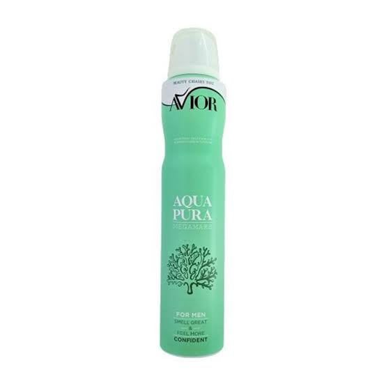اسپری بدن اویور مدل MEGAMARE AQUA PURA حجم 200 میلی لیتر