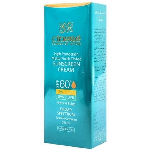 کرم ضد آفتاب رنگی سینره SPF60 (بژ طبیعی)