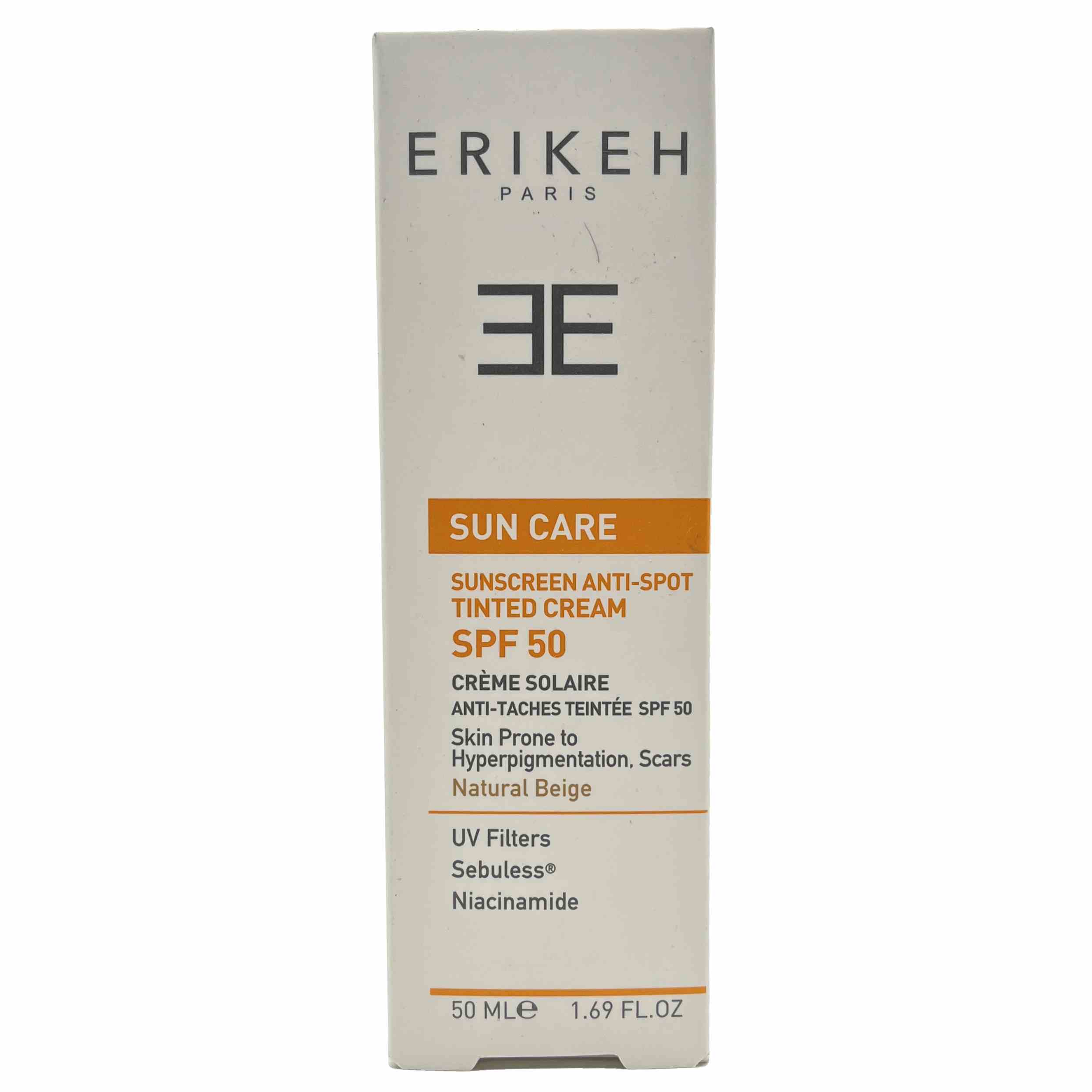 کرم ضد آفتاب ضد لک SPF50 بژ طبیعی اریکه