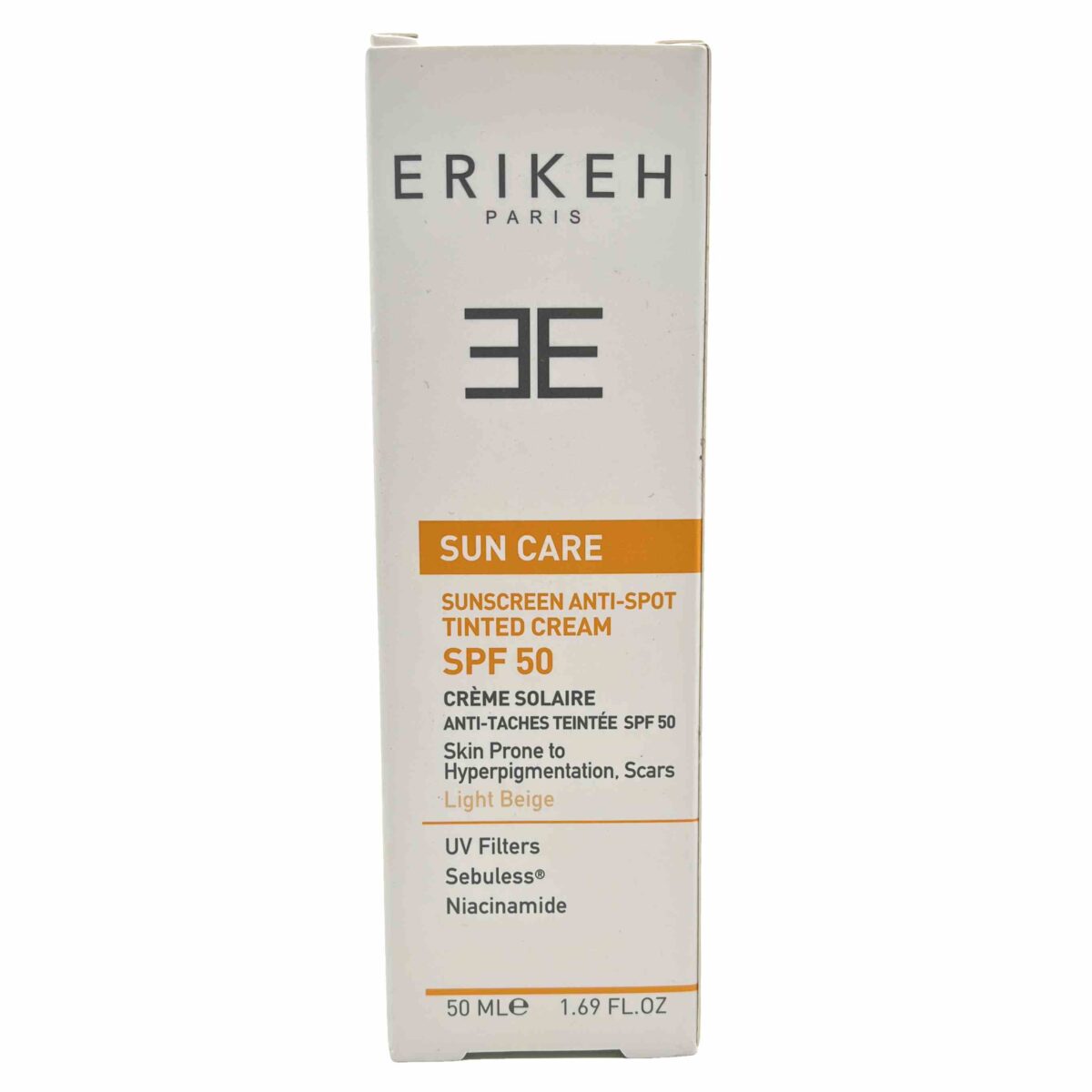 اریکه کرم ضد آفتاب پوست خشک و نرمال SPF50 (بژ روشن)