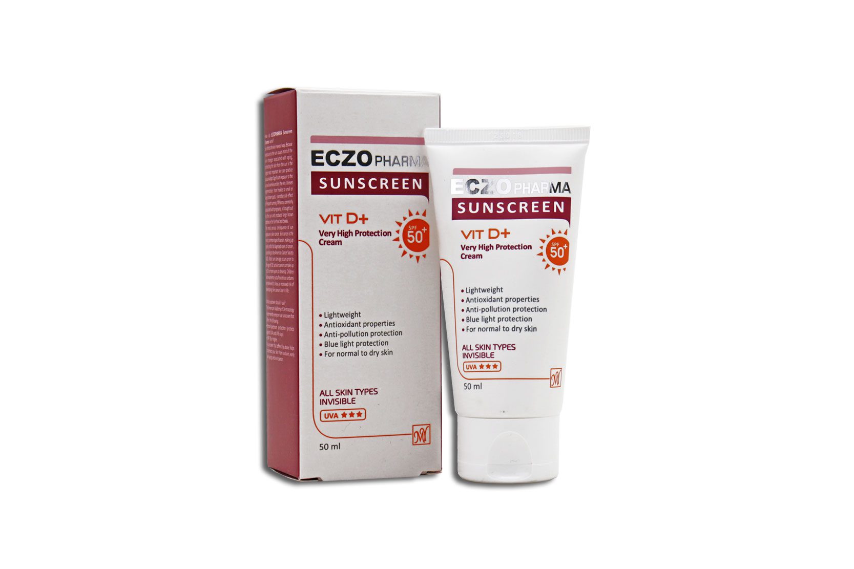 اگزوفارما کرم ضد آفتاب انواع پوست بدون رنگ spf50