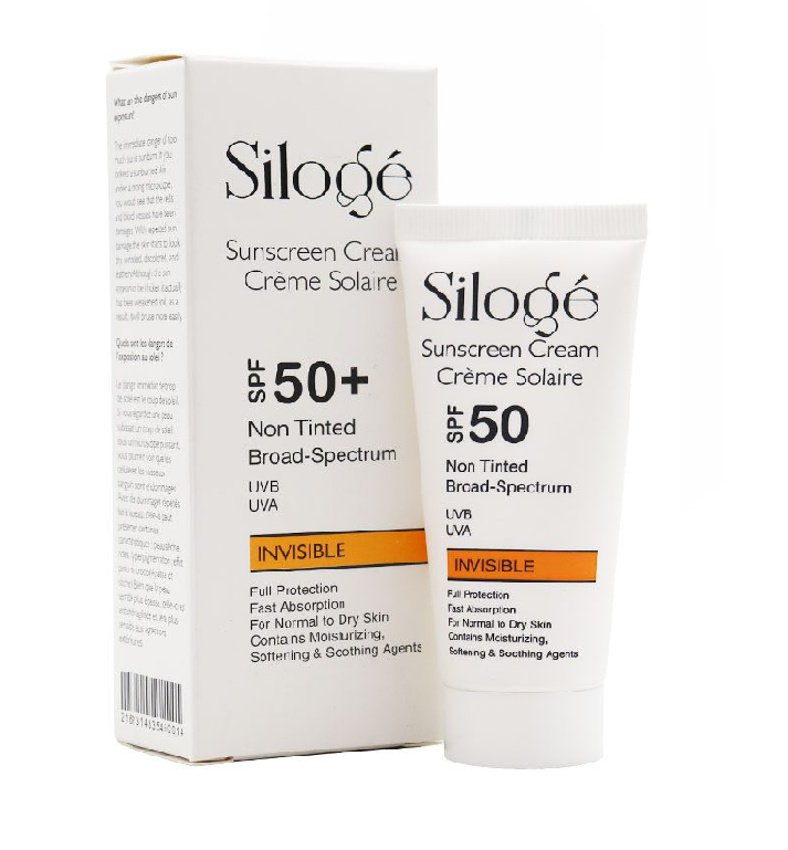 کرم ضد آفتاب بی رنگ پوست خشک و نرمال SPF+50 سیلوژه 40 میلی لیتر