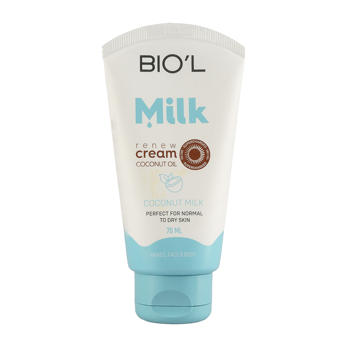 کرم مرطوب کننده بیول مدل Coconut Milk حاوی پروتیین شیر و روغن نارگیل حجم 70 میلی لیتر