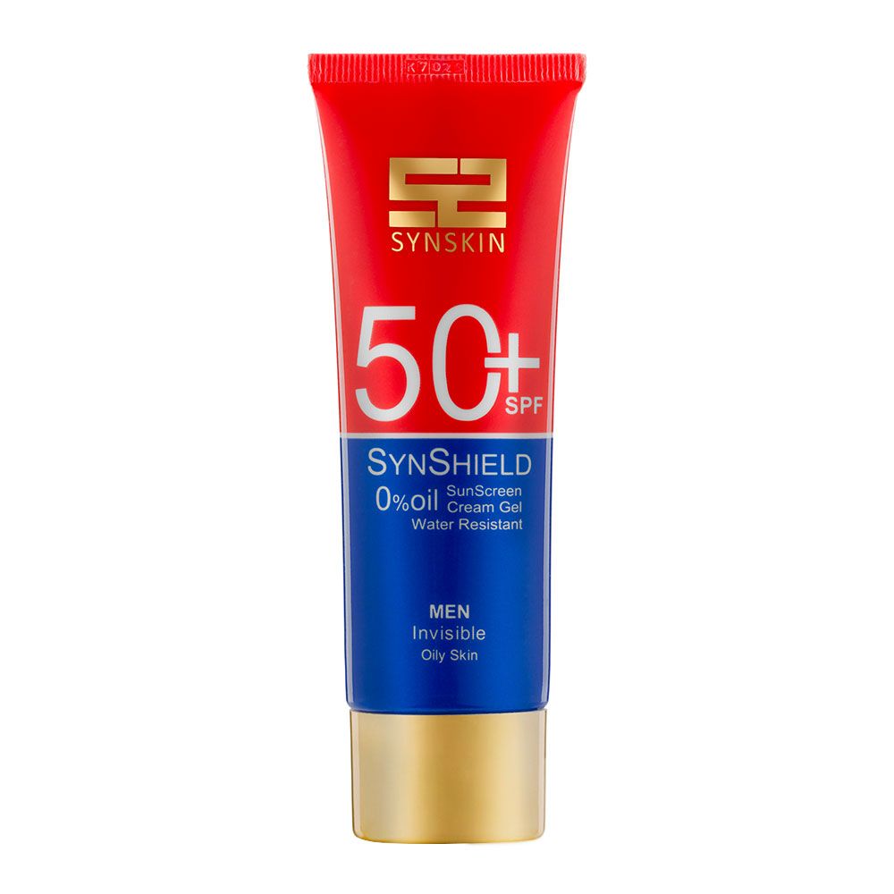 کرم ژل ضد آفتاب ساین اسکین مدل Synshield با SPF50 مناسب پوست چرب آقایان حجم 50 میلی لیتر