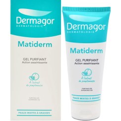 ژل پاک کننده درماگور مدل Matiderm مناسب پوست چرب حجم 200 میلی لیتر