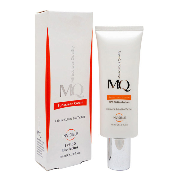کرم ضدآفتاب وروشن کننده وبی رنگ spf50 ام کیو