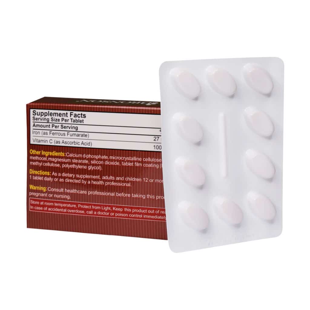 bronson iron vitamin c tablets