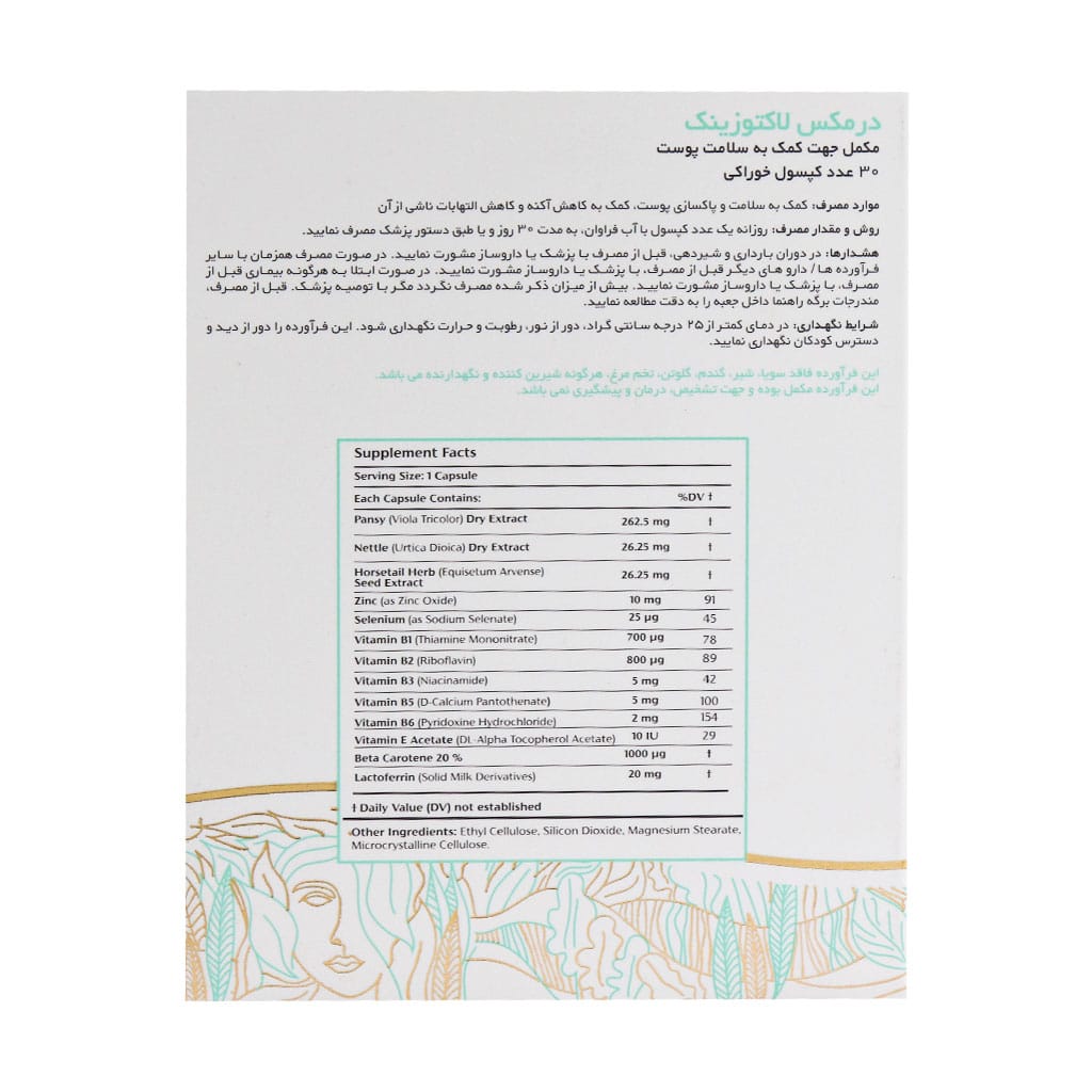 dermax lactozinc 30 capsules