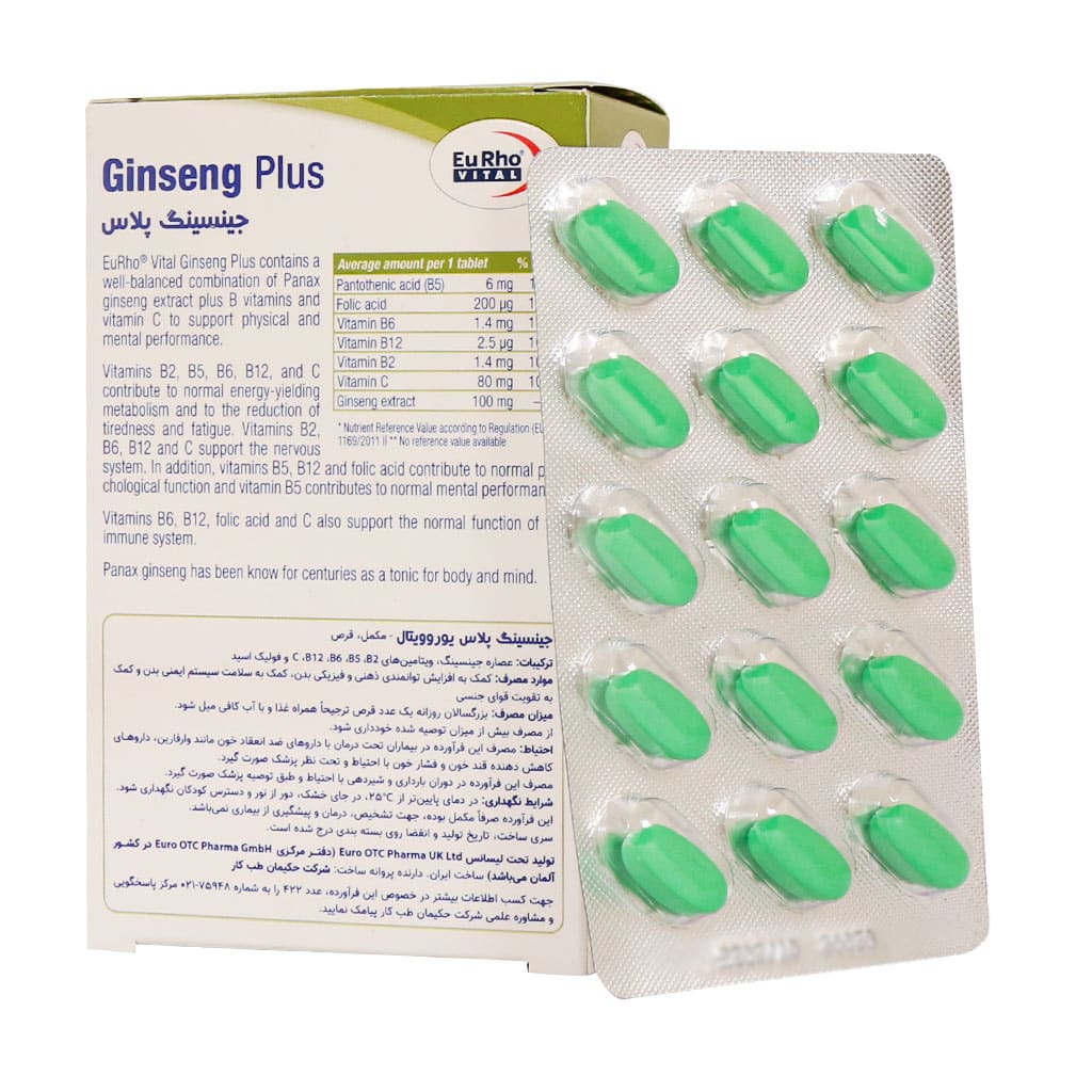 eurho vital ginseng plus 60 tab