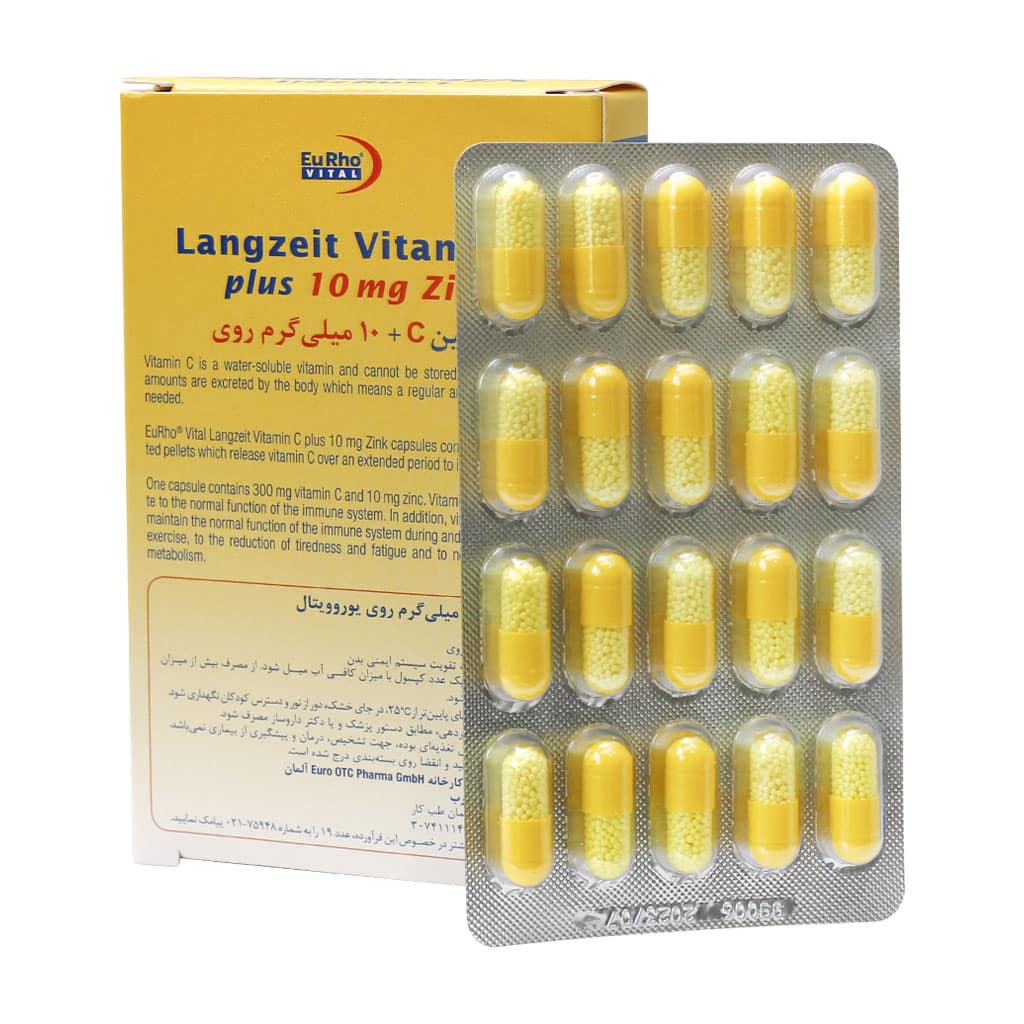 eurho vital langzeit vitamin c plus zink 10mg caps