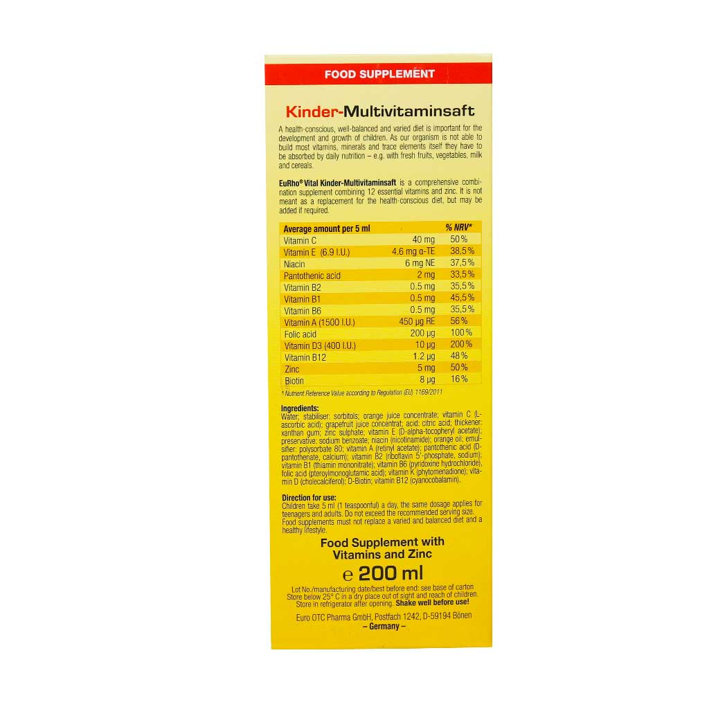 eurho vital new kinder multivitaminsaft