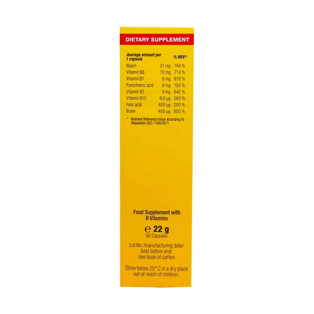 eurho vital vitamin b complex 60 cap