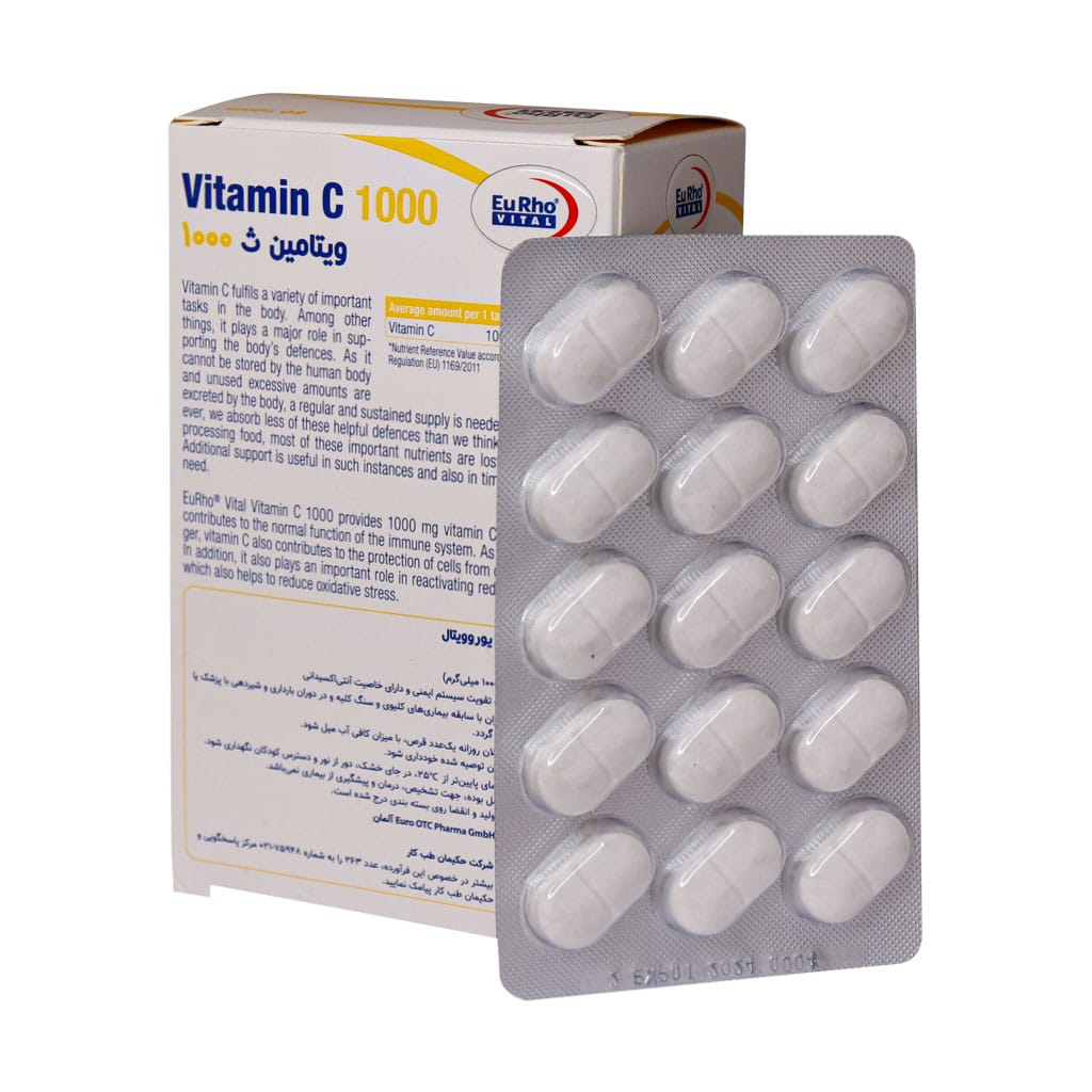 eurho vital vitamin c 1000mg tablets 60