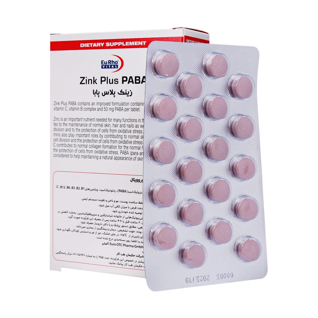 eurho vital zin plus paba tablet