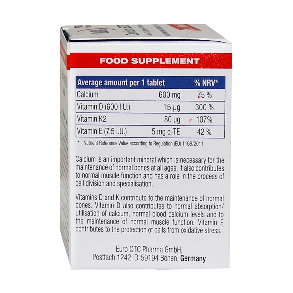eurhovital calcium 600 mg and vitamin