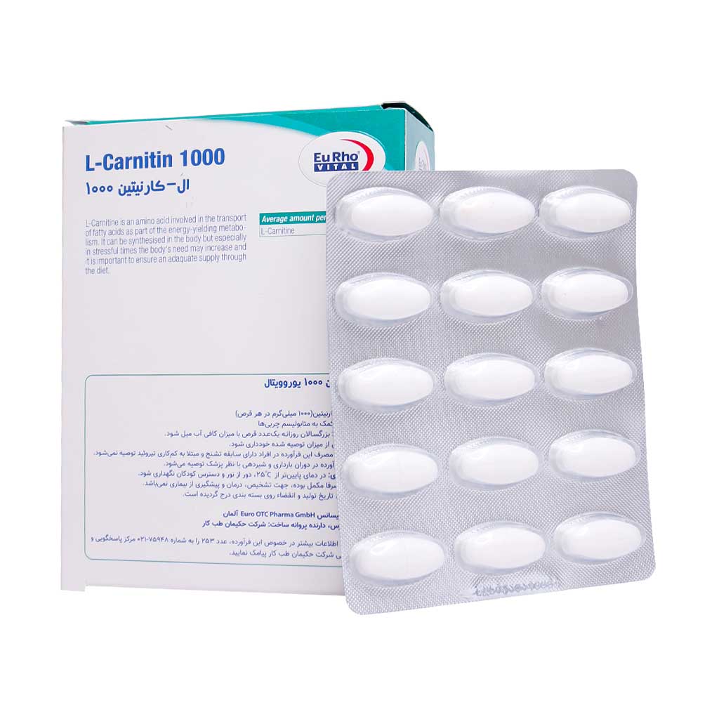eurhovital l carnitin 1000mg 60 tab