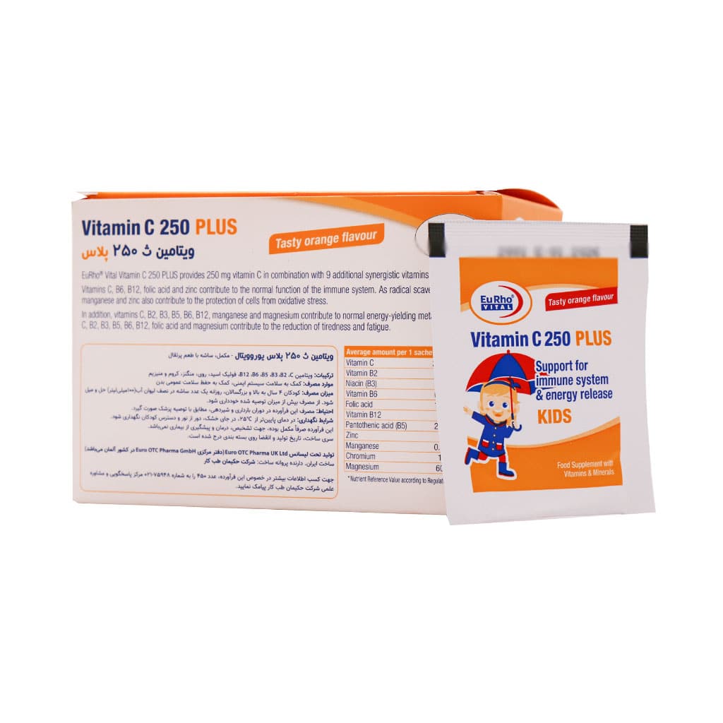 eurhovital vitamin c 250 plus kids