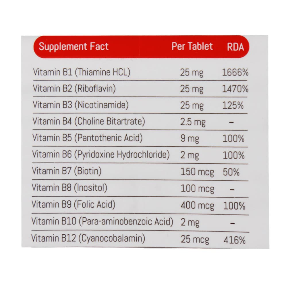 golden score b complex forte 60 tablet