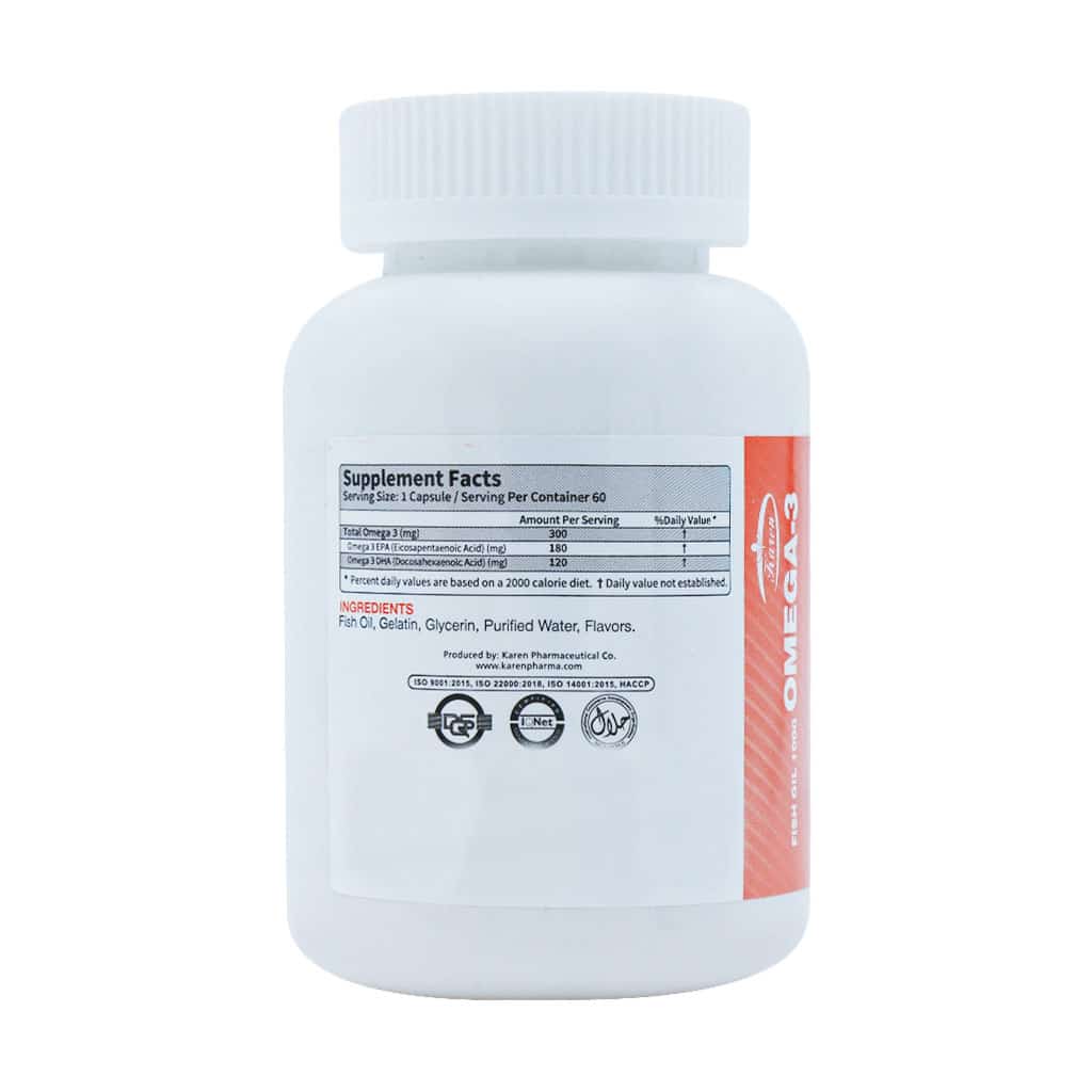 karen omega 3 1000 mg 60 softgels