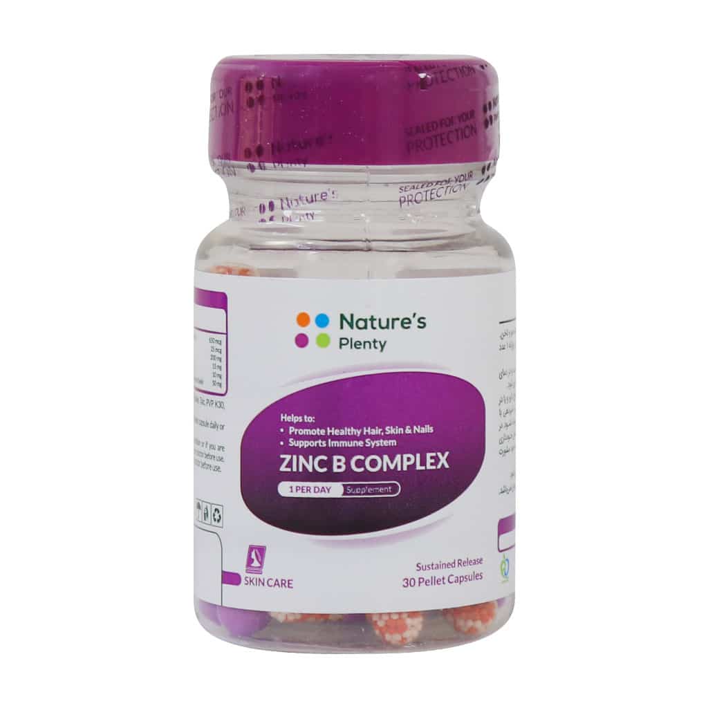 natures plenty zinc b complex 30 capsules