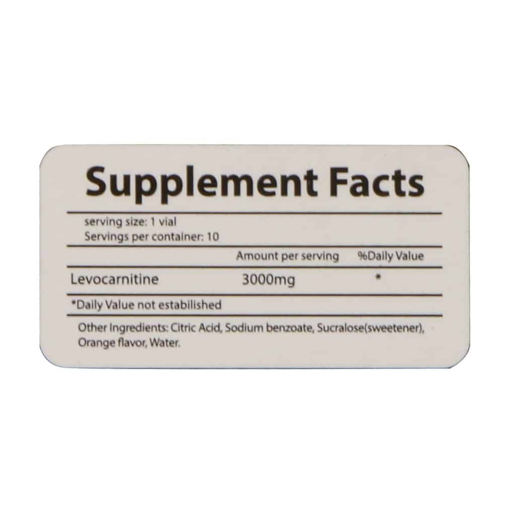 norm life l carnitine 10 vials