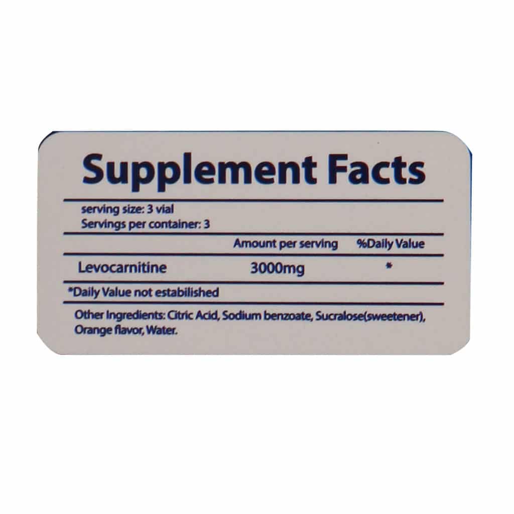 norm life l carnitine 1000 mg 10