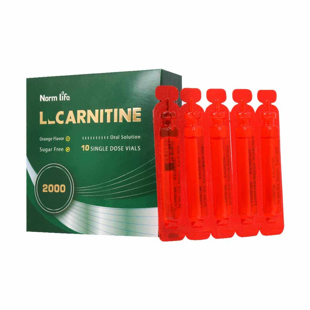 norm life l carnitine 2000 10 single dose vial