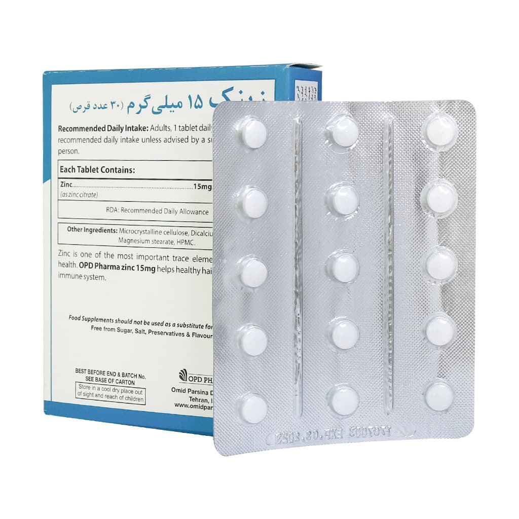 opd pharma zinc 15mg 30 tab