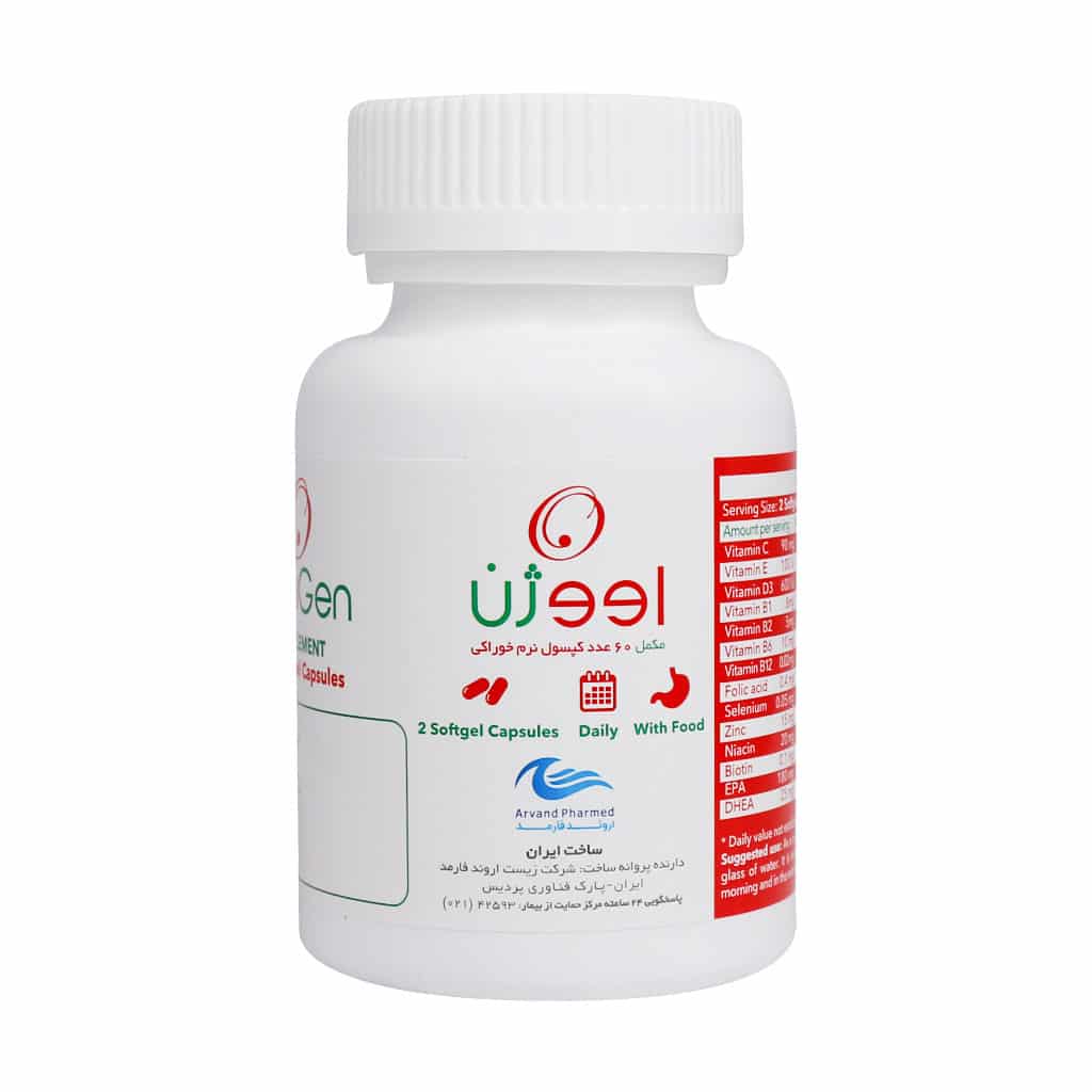 soft gel cap ovugen arvand pharmed 60 tablet