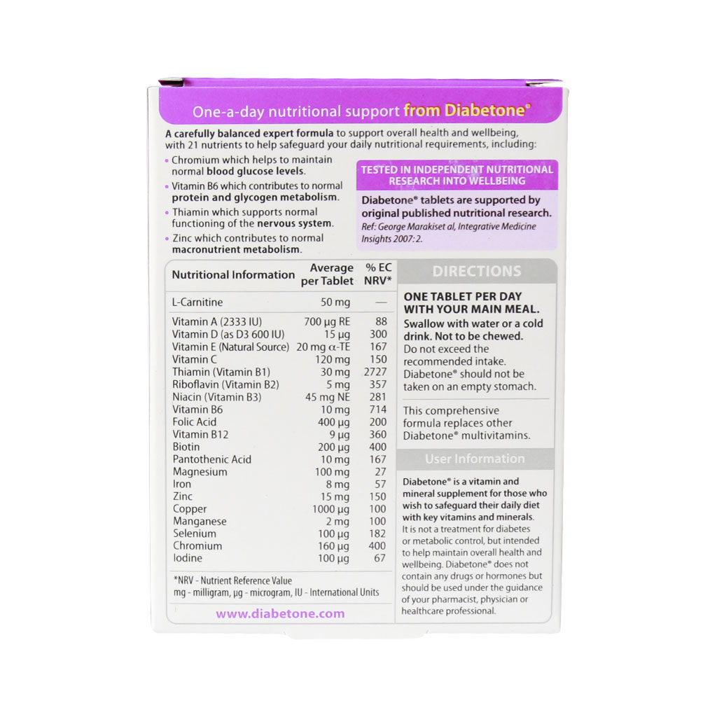 vitabiotics diabetone 30tabs 2