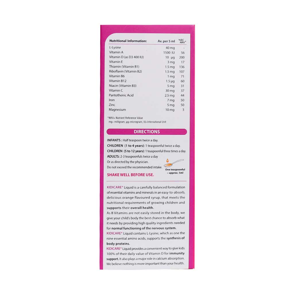 vitabiotics kidicare syrup