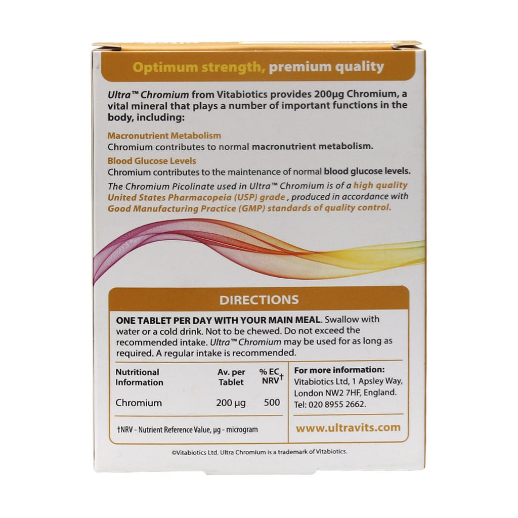 vitabiotics ultra chromium tablets