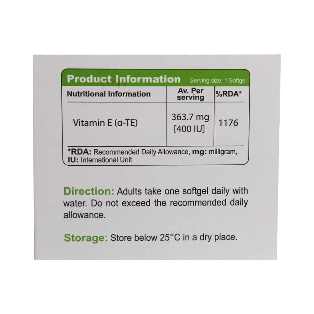 viva tune vitamine e 400 iu 30 softgels