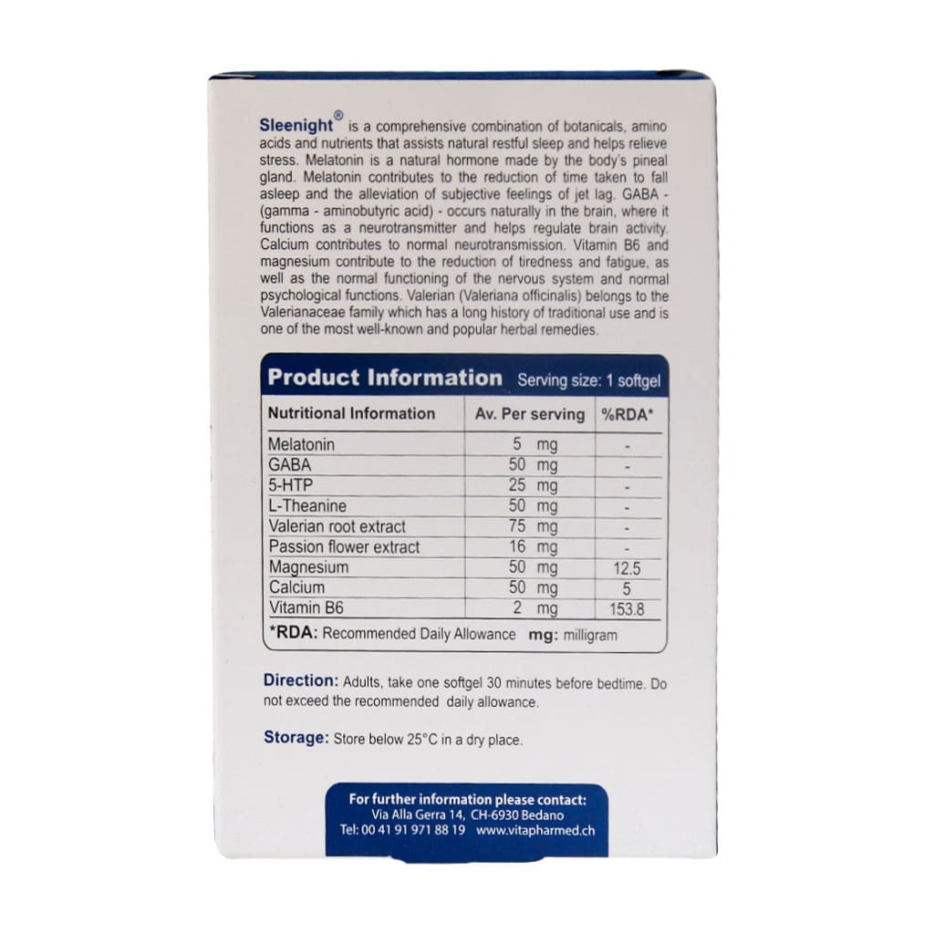 vivatune sleenight 30 softgel