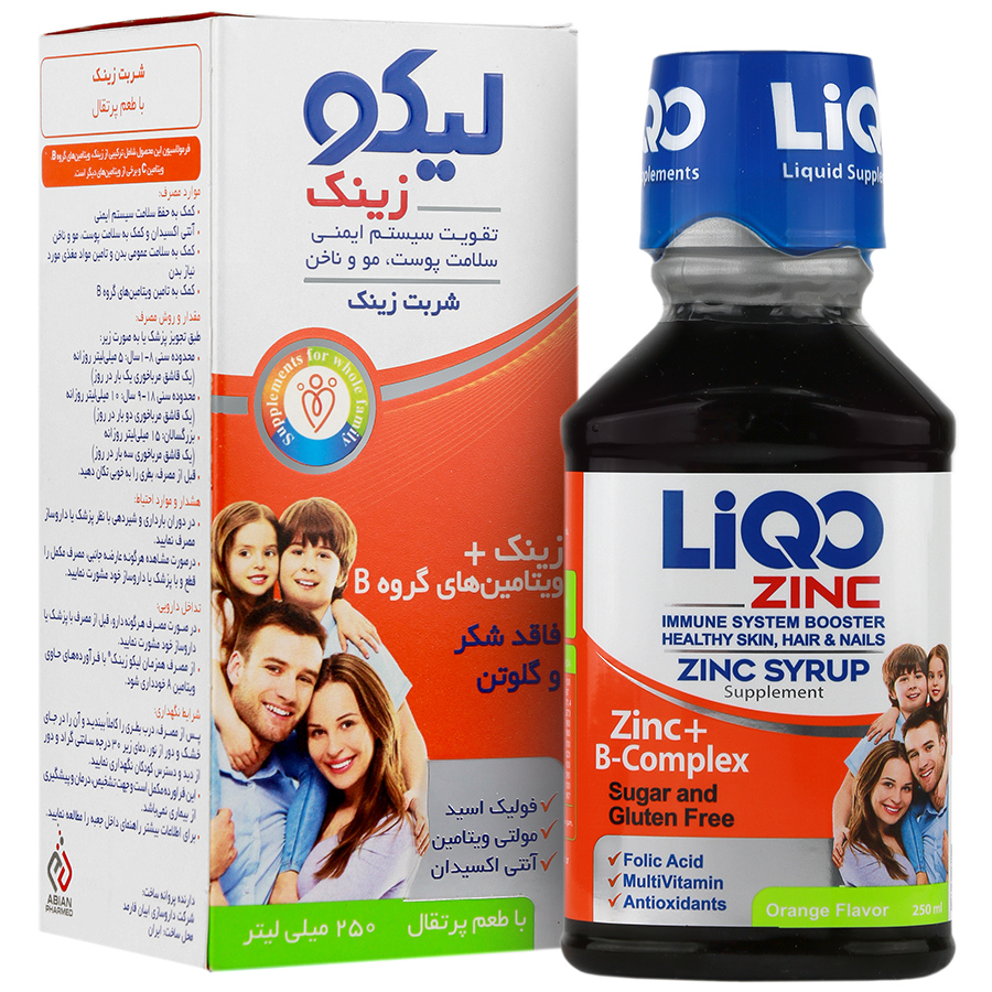 شربت زینک لیکوآبیان فارمد