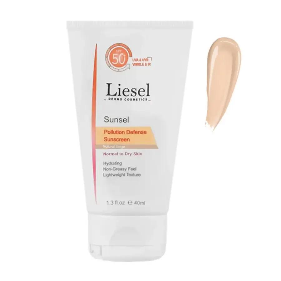 کرم ضد آفتاب پوست خشک و نرمال سانسل لایسل SPF50 رنگی